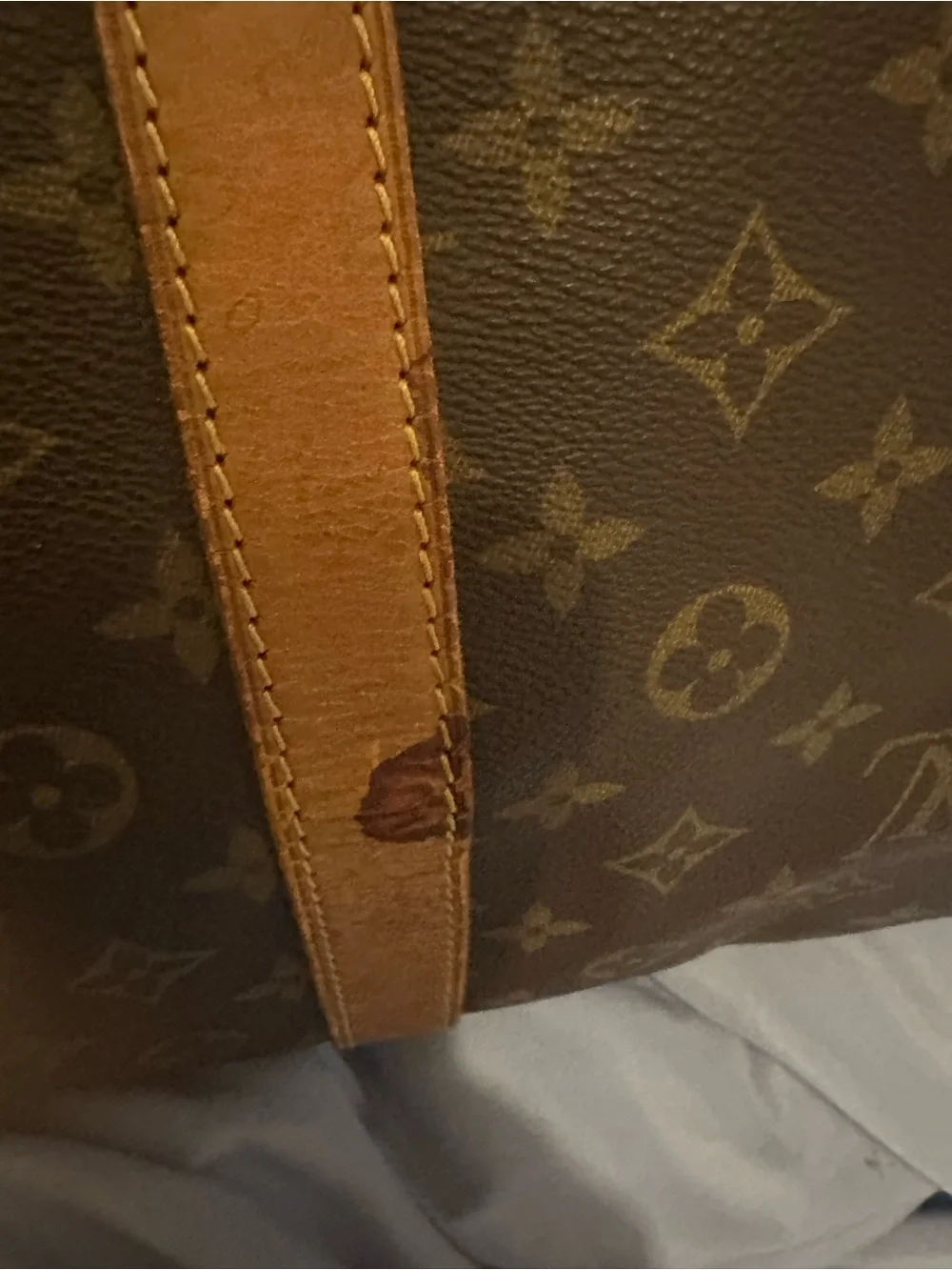 Louis Vuitton Brown Monogram Keepall 60 Travel Bag - Brown/Tan